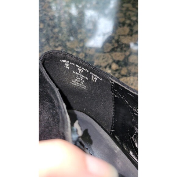 Apostrophe Black Wedge Women's Shoes with Lace-up Detail with Cut-Outs Size 10M - Picture 6 of 14